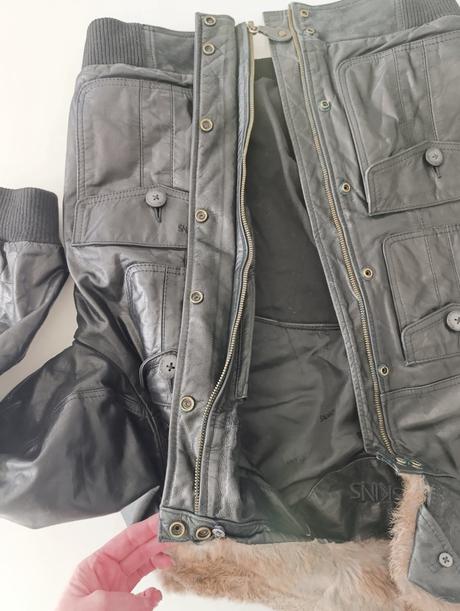 Redskins kožená bunda bombera, m