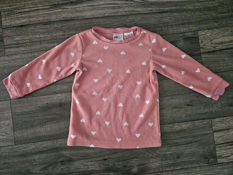 Pyžamko so srdiečkami h&m 98, h&m,98
