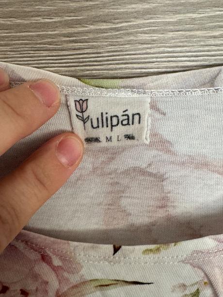 Tričko na dojčenie velksot s/m - tulipán,