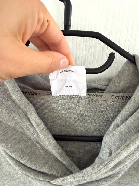 Mikina s kapucňou calvin klein sivá melír, calvin klein,l