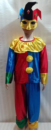 Trojdielny kostým šašo, fries, 116 cm,