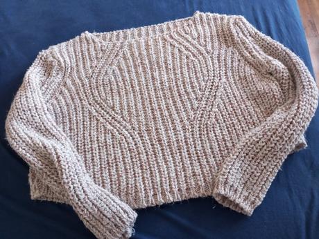 Pulóver crop top, new yorker,l