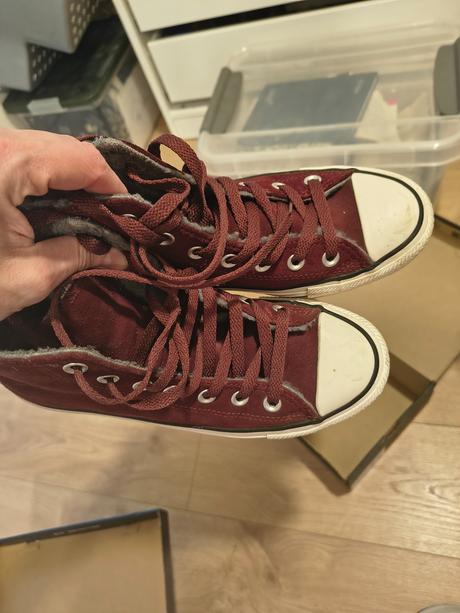 Kožené členkové tenisky zateplené, converse,37