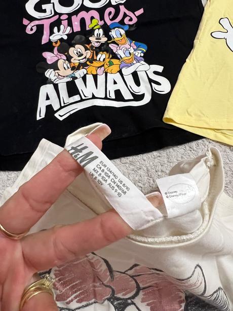 3tricka 134/140 minnie, h&m,134