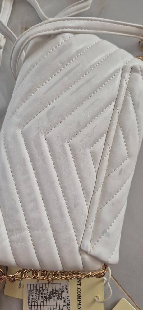 Kabelka biela a béžová, 