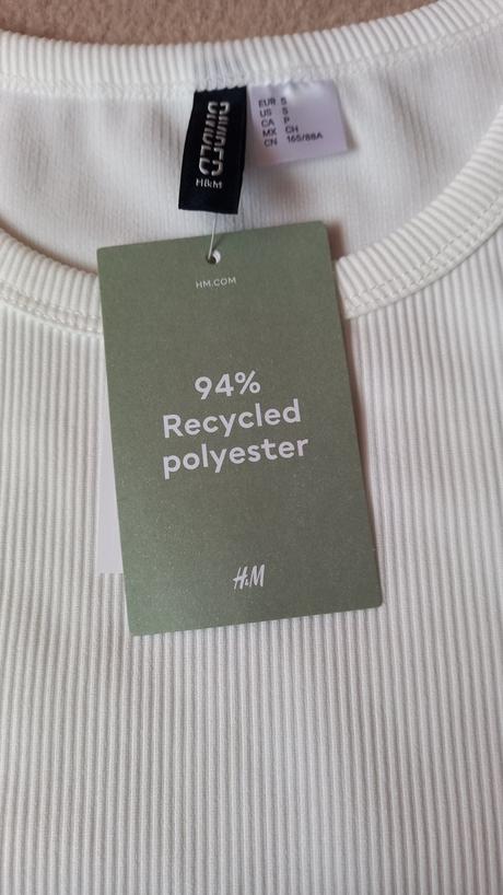 H&m nenosený top, h&m,s