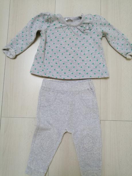Komplet šedý pre dievčatka veľ. 68-74, 68