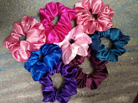 Scrunchies gumičky saténové, 