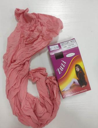 Dievčenské 40 den silonky ružové, 110 - 146