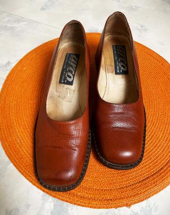 Kožené poltopánky/lodičky, 38