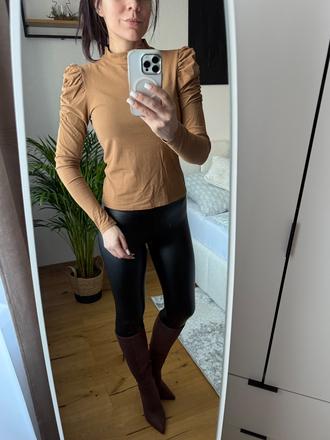 Top s nazberanými rukávmi, only,s