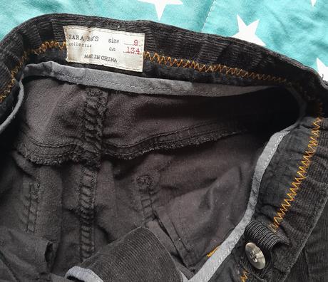 Menčestrové nohavice, zara,134