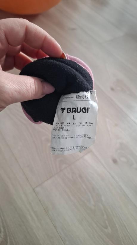 Dievčenské rukavice, brugi,110