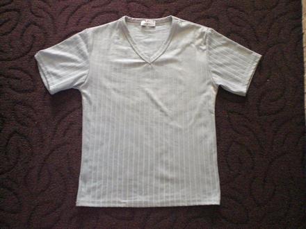 Šedé pásikavé tričko s/m - aj výmena, m