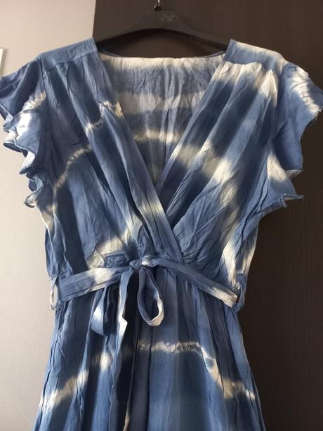 Letné tehotenské maxi šaty, m