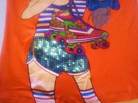 Oranzove damske predlzene tricko vel. s/m a l/xl, l / m / s / xl