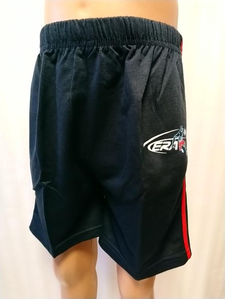 Chlapč. tm. modré šortky šport, era fashion, 128, 128