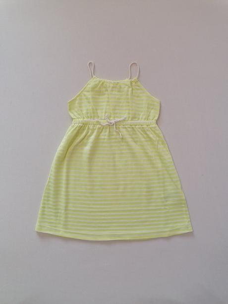 Bavlnene pasikave šaty, h&m,98