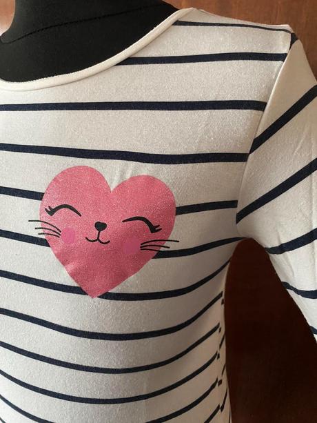 Tričko so srdiečkom, h&m,122