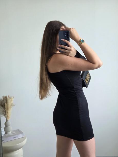 Čierne šaty leger 36, 36