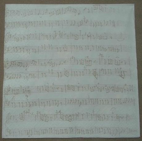 Servítka mozart a noty 4ks (s232), 