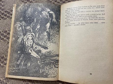 Krásna stará retro kniha tarzanove šelmy 1969,