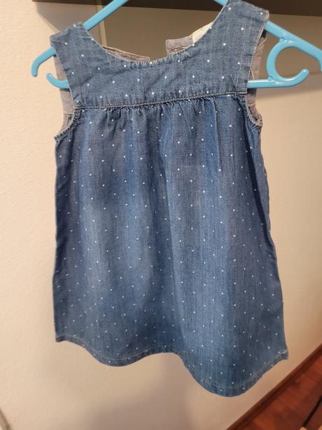 Riflové šaty, h&m,92