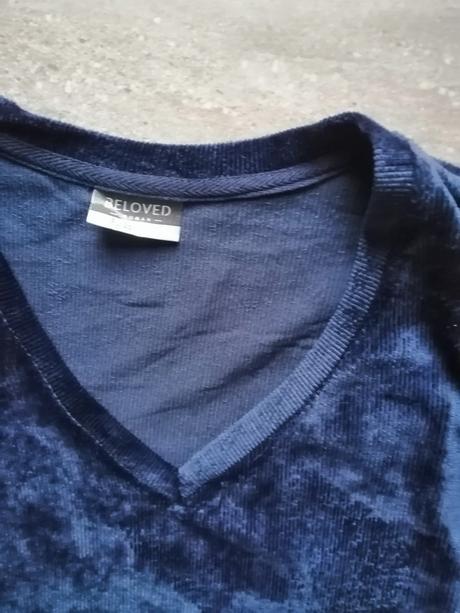 Zamatové nocovomodré šaty beloved vs-m,pruž.,jemné, m