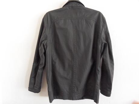 Pekná pánska čierna koženková bunda, cropp, veľ.m, m