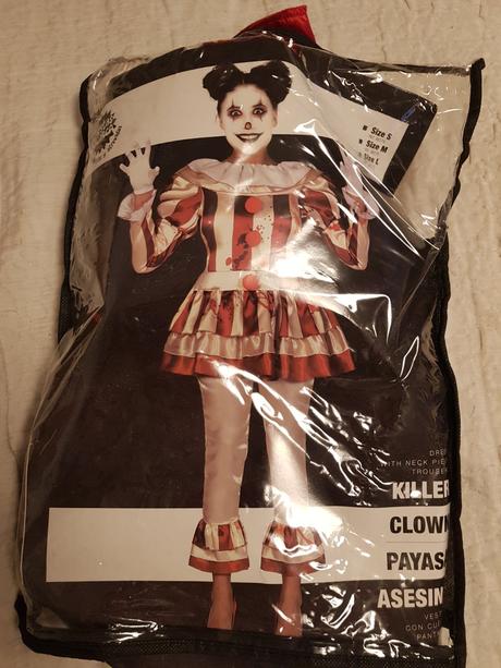 Killer clown kostym na karneval,