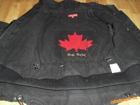 Čierna teplá bunda bik bok, m