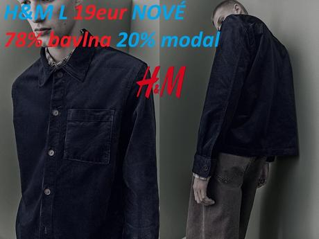 Košeľa hm menčester tmavomodrá, h&m,l