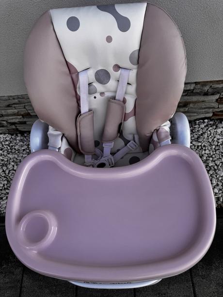 Kinderkraft stolička jedálenská yummy pink, kinderkraft