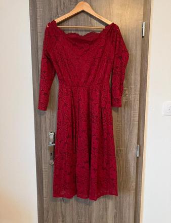 Burgundske šaty l/xl, l