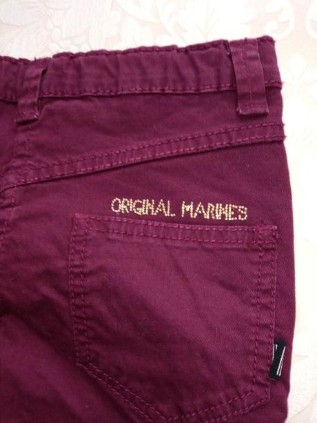 Dievčenské bordové slimové džínsy (6r.), original marines,116