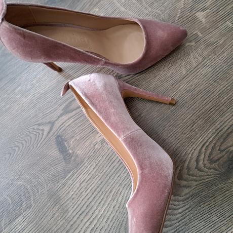 Staroružové semišové lodičky, bershka,38