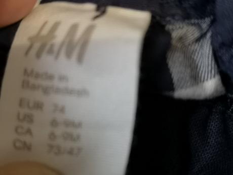 Letné nohavice, h&m,74