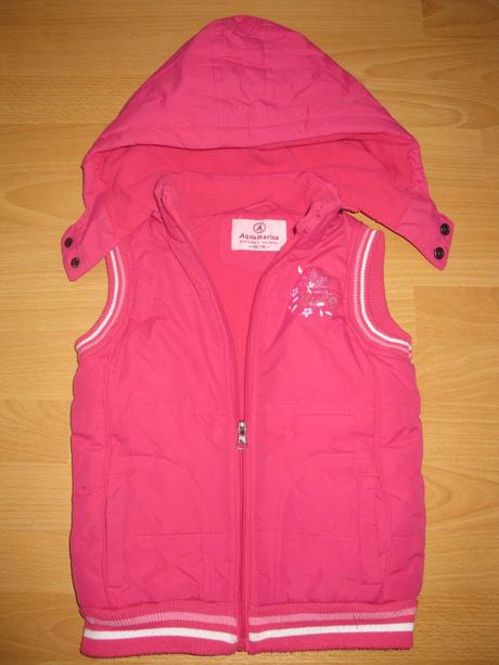 Dievčenská vesta s kapucňou, 110