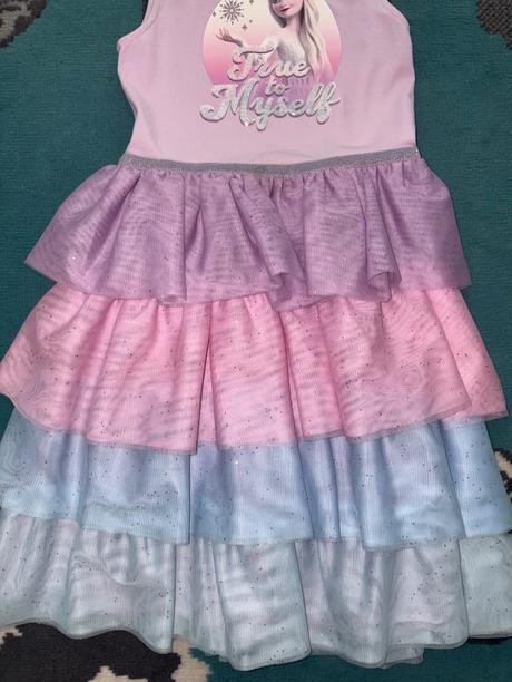 Šaty h&m frozen v.122/128 top stav, h&m,122