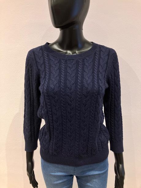 Dámsky tmavomodrý sveter h&m (xs), h&m,xs