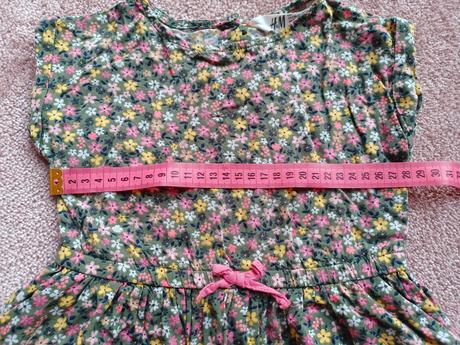Kvietkované šaty, h&m,98