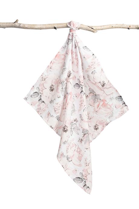 Sensillo mušelínová plienka biele pivónie 70x80 c, 