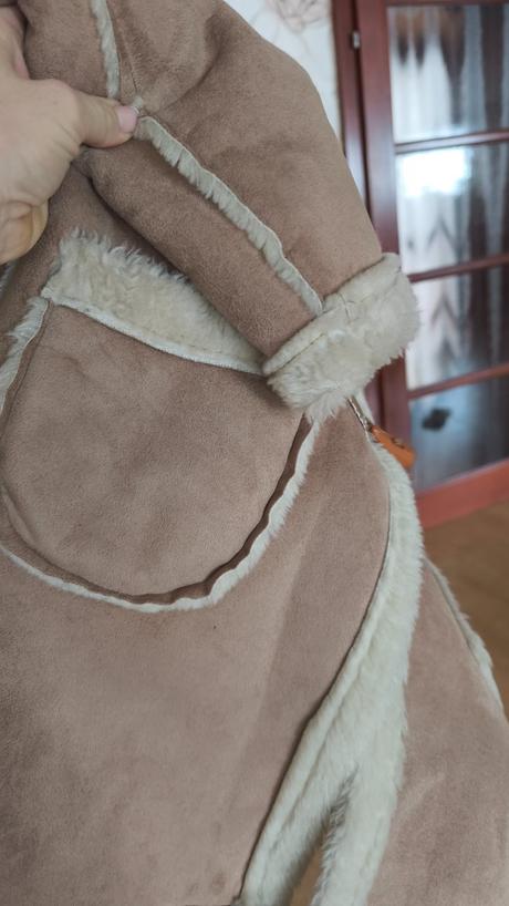 Svetlohnedý zimný kabát/kožuch, m