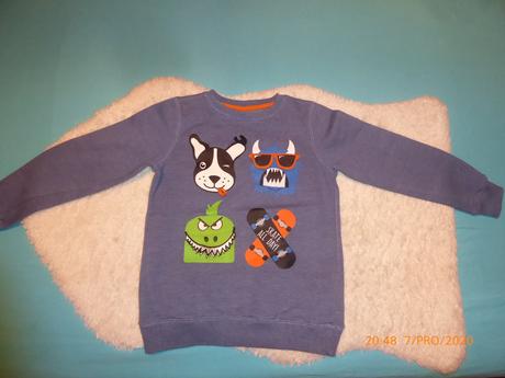 Mikina 3d psík a iné príšerky,128, takko,128