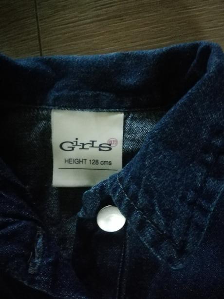 Rifľové košeľové šaty, veľ. 128, 128