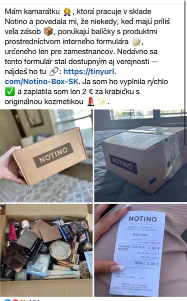 Notino škatuľa za 2 eurá - realita alebo fake