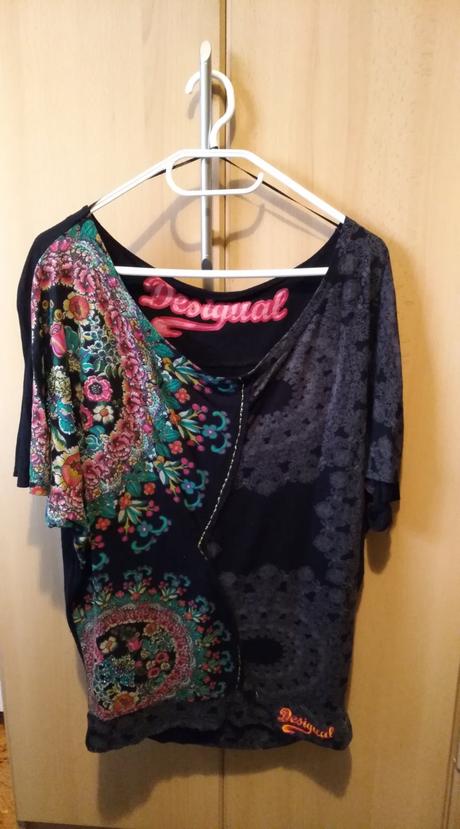 Voľnejšie vzorované tričko desigual, desigual,s