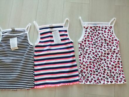 Tricka na ramienka pre dievčatka 3 ks, vel. 128, 128