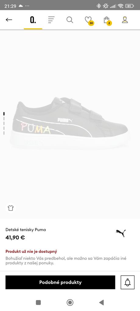 Puma tenisky veľkosť 31 top stav, puma,31