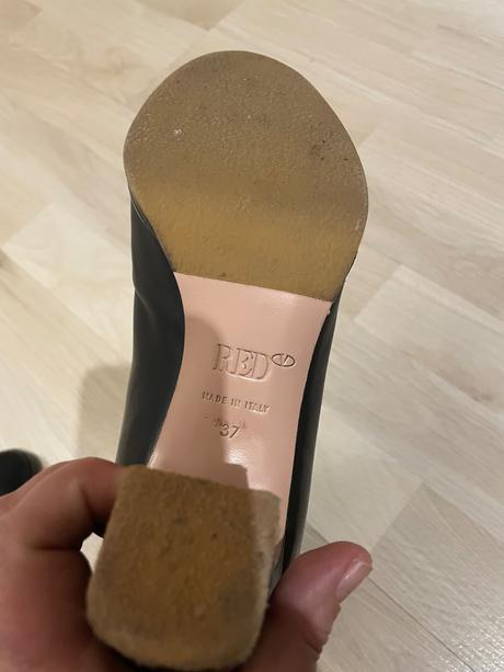 Red valentino kožené členkové čižmy, 37